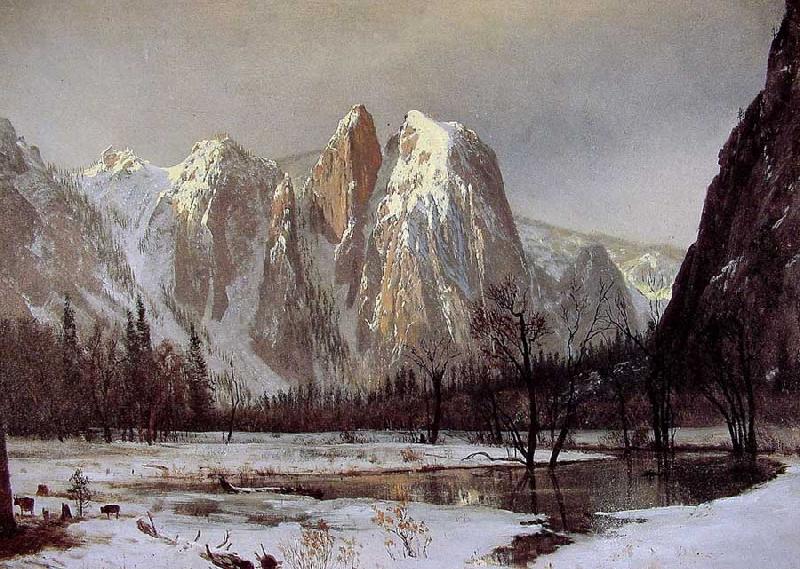 Albert Bierstadt Cathedral Rock, Yosemite Valley Germany oil painting art